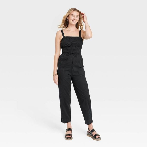 Universal Thread Pants - Women's Sleeveless Jumpsuit - Universal Thread Black M